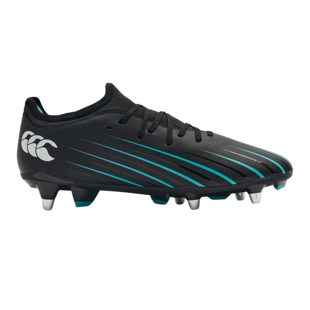Canterbury Mens Speed Falcon 2.0 Team Synthetic Soft Ground Rugby Boots / Black/